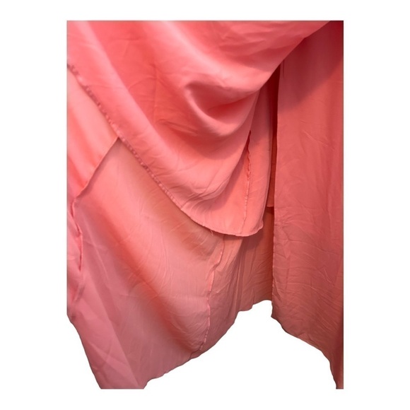 LOVE by Design FLUTTER SLEEVE WRAP MAXI DRESS IN PINK - Picture 10 of 14